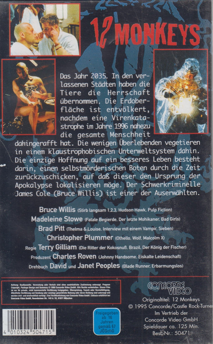 12 Monkeys (VHS - 1995 - DE)