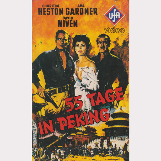 55 Tage in Peking UFA Video 1981 VHS Kassette Cover