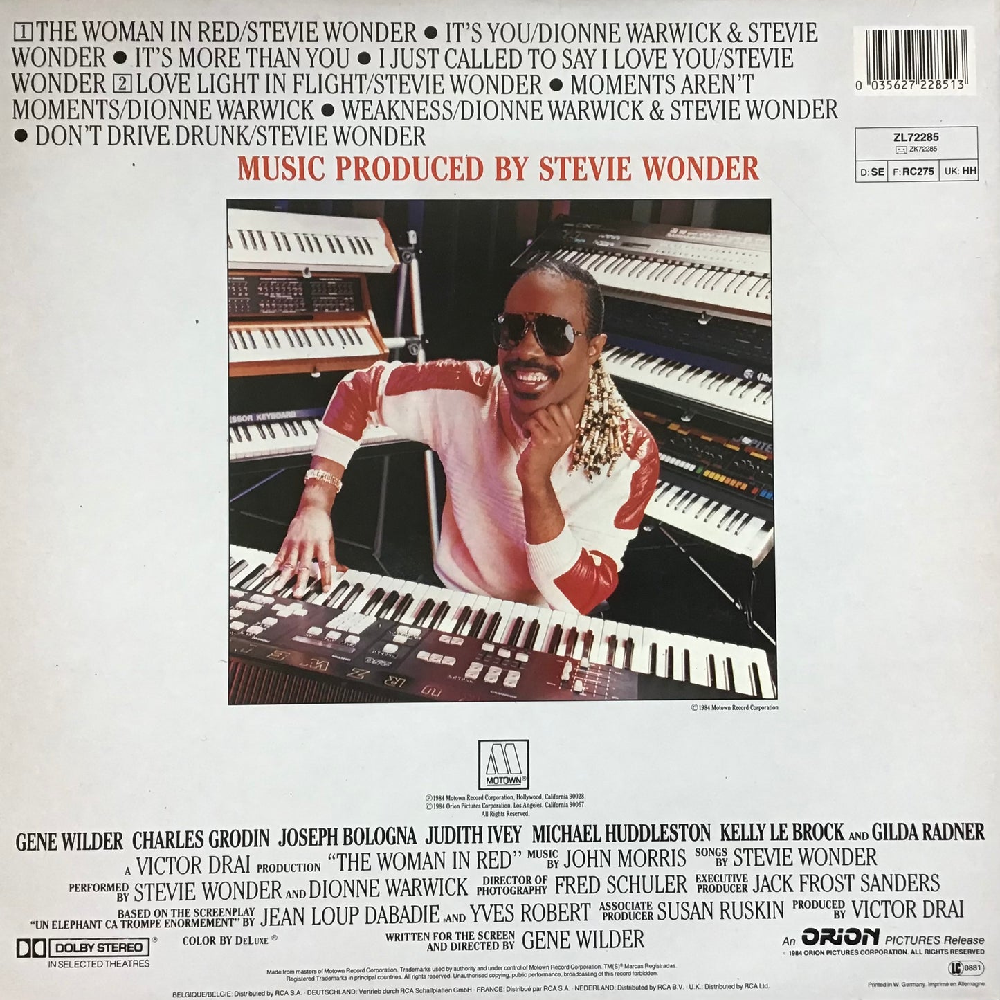 Stevie Wonder - The Woman In Red (Selections From The Original Motion Picture Soundtrack) (Vinyl LP - 1984 - EU)