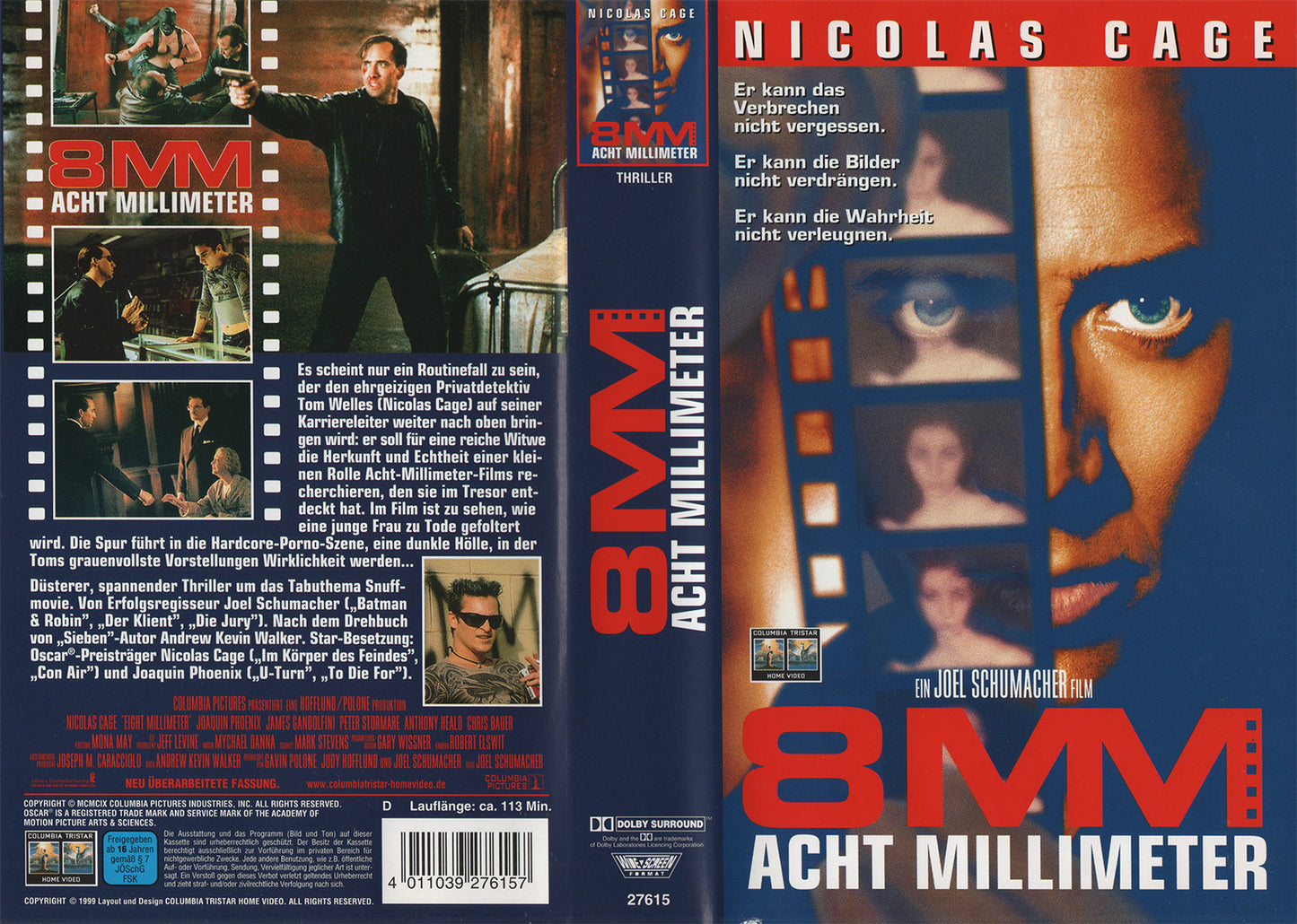 8mm - Acht Millimeter (VHS - 1999 - DE)