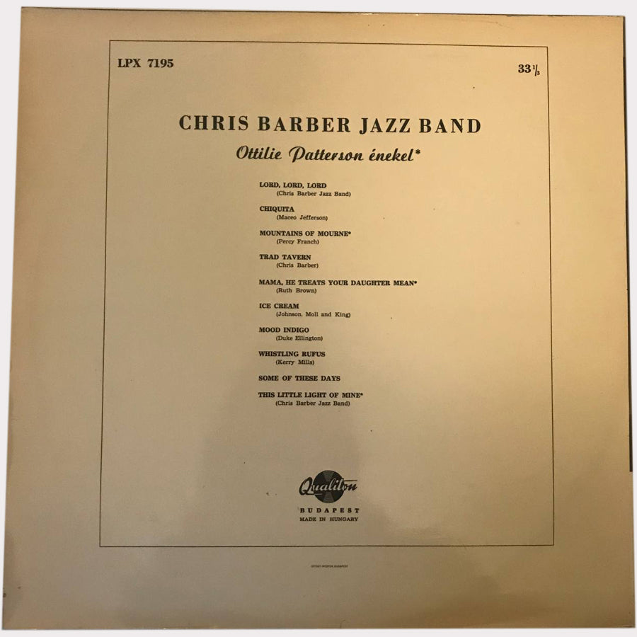 Chris Barber Jazz Band - Ottilie Patterson Énekel (Vinyl LP - 1963 - HU)
