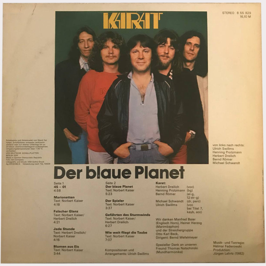 Karat - Der Blaue Planet (Vinyl LP - 1982 - DD)