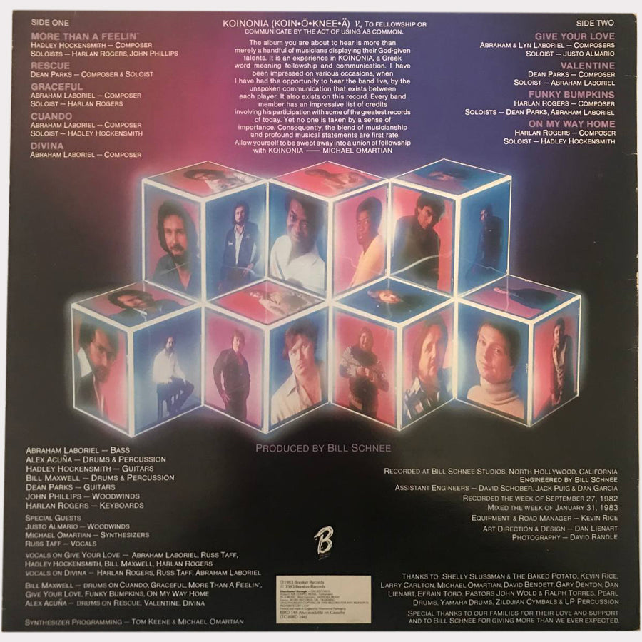 Koinonia - More Than A Feelin' (Vinyl LP - 1983 - UK)