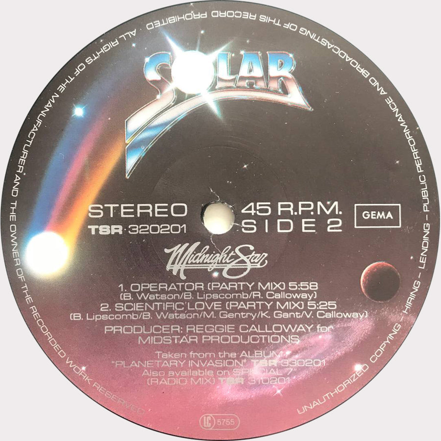 Midnight Star - Operator (Vinyl 12" - 1984 - DE)