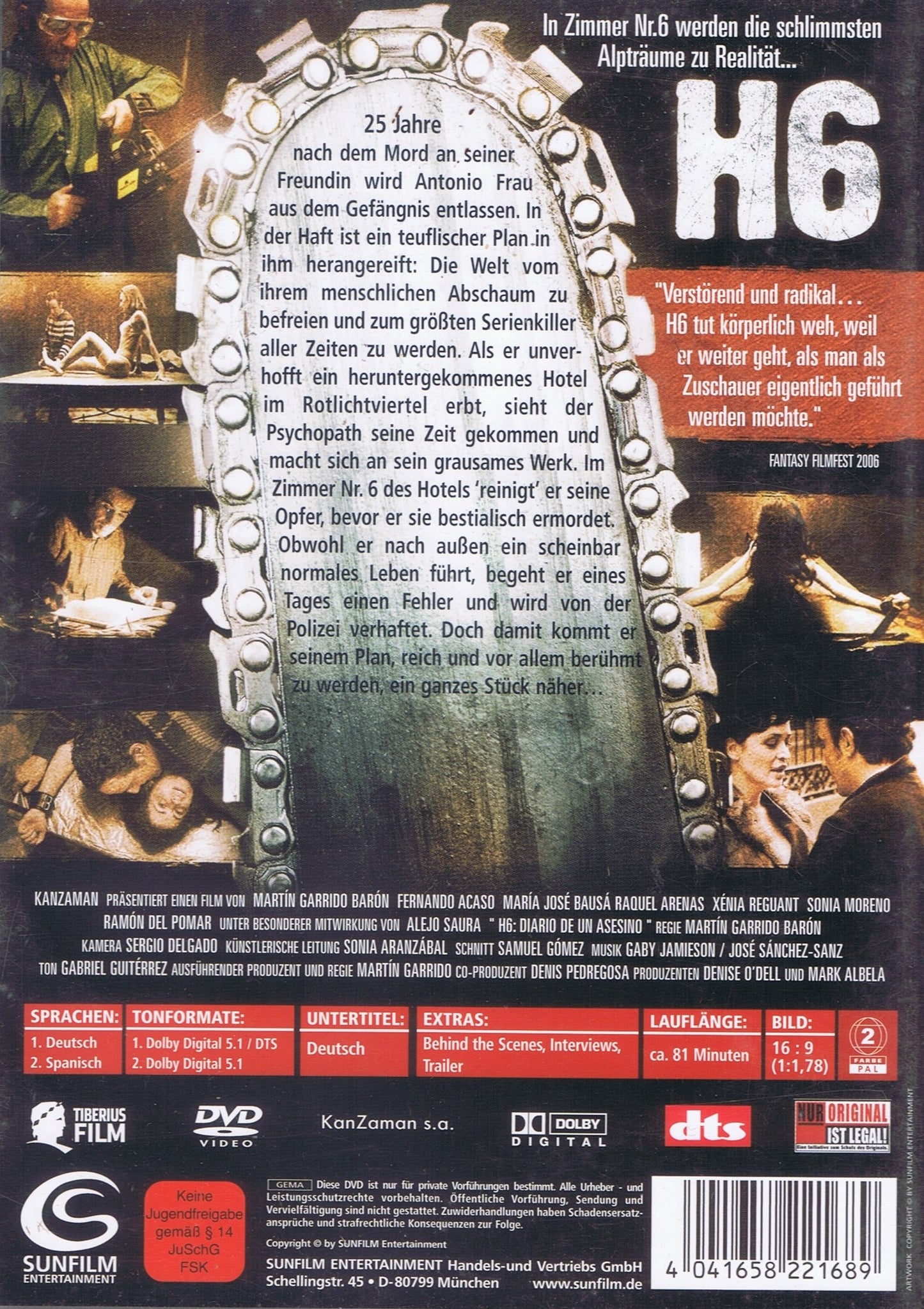 H6 - Diary of a Serial Killer (DVD - DE)