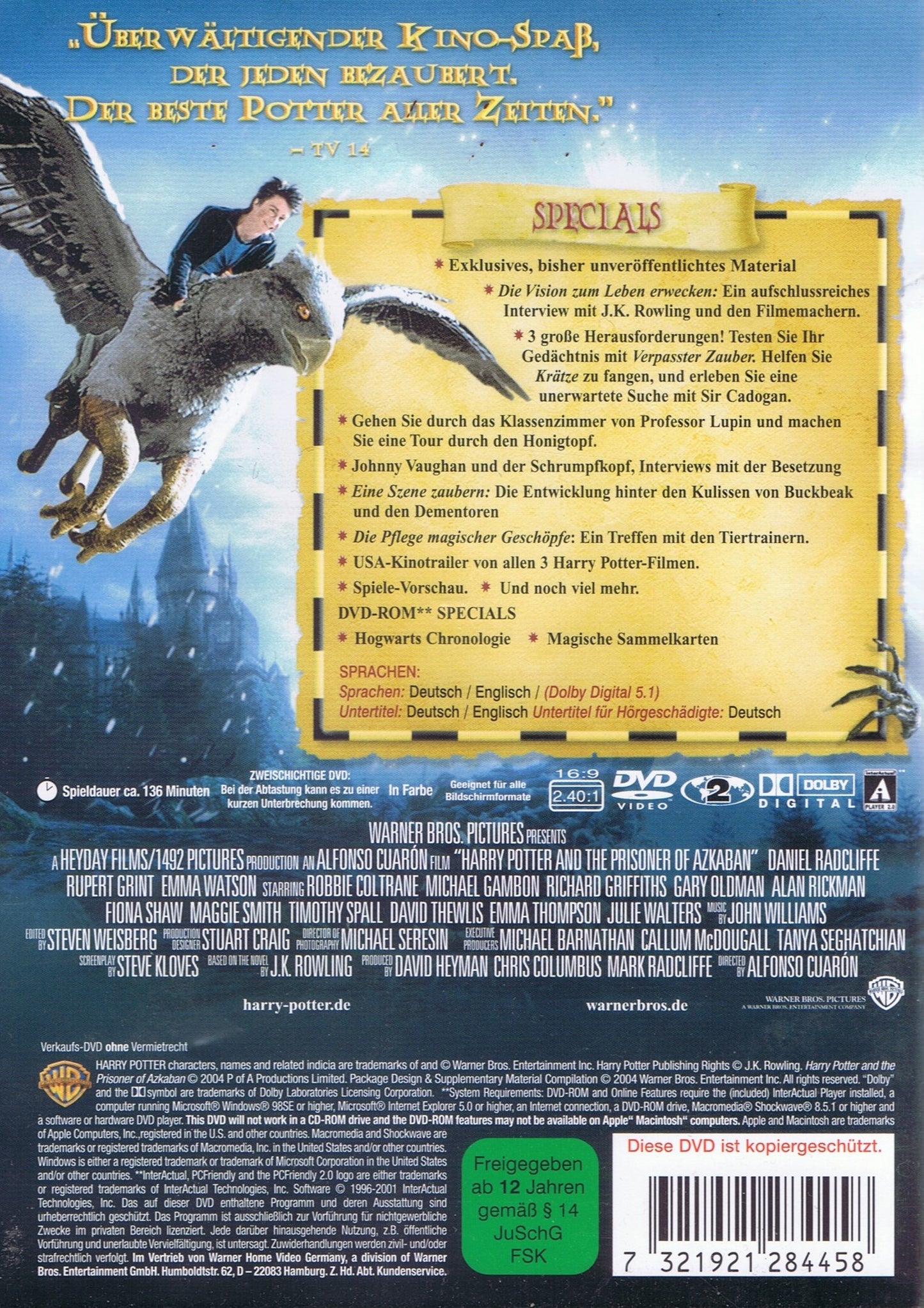 Harry Potter und der Gefangene von Askaban (2xDVD - 2004 - DE)