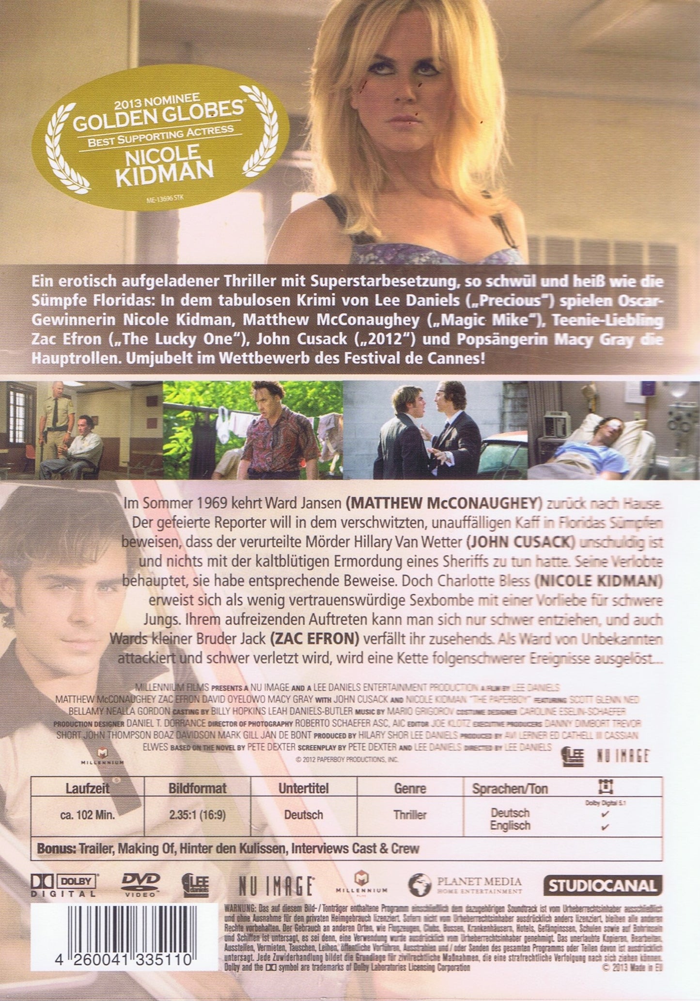 The Paperboy (DVD - 2012 - DE)