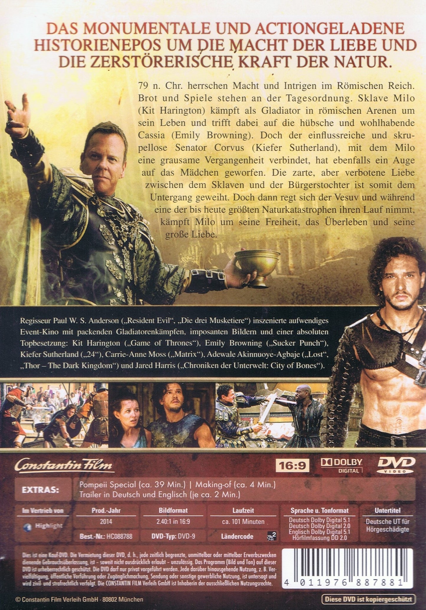 Pompeii (DVD - 2014 - DE)