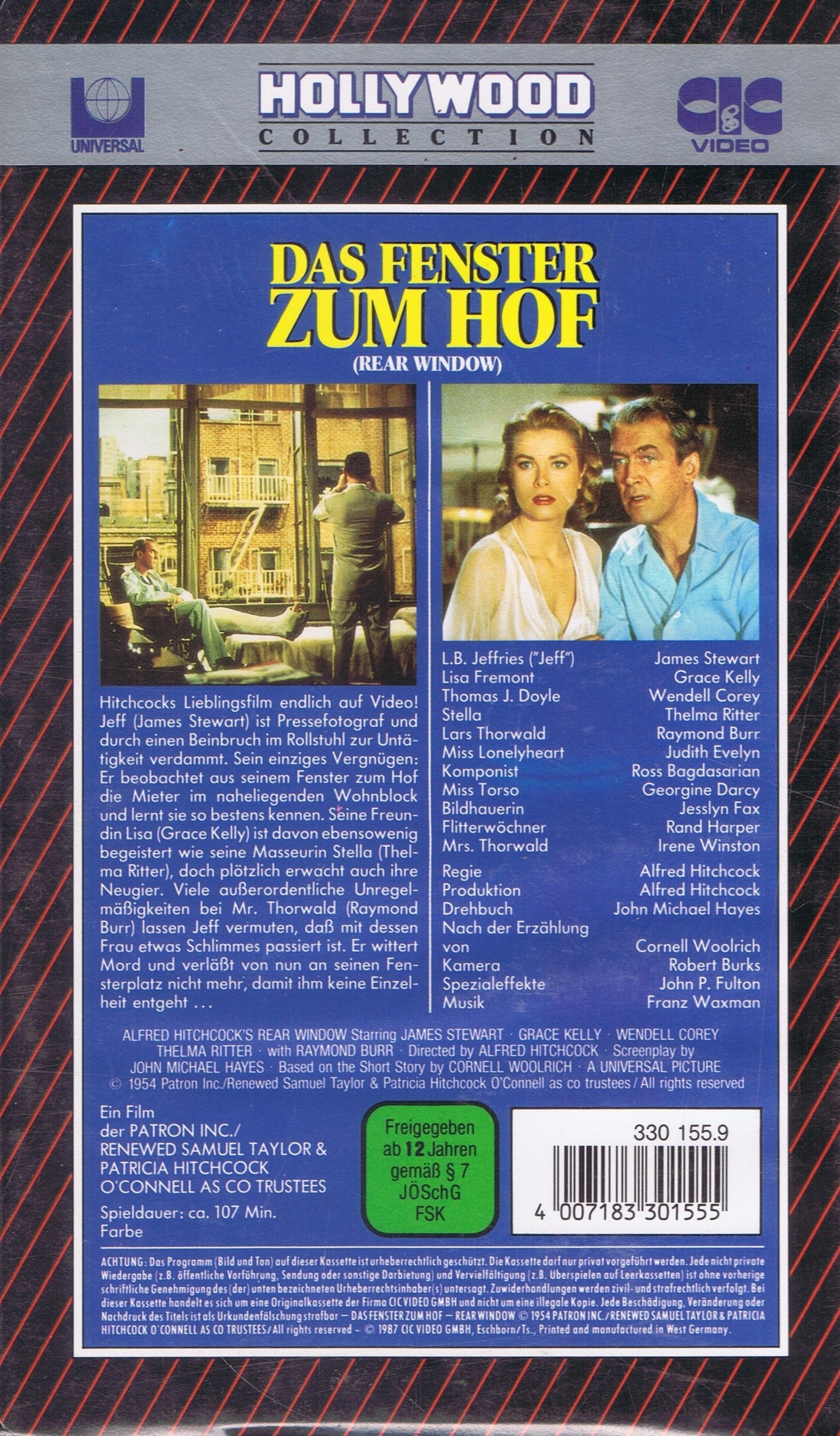 La Fenêtre sur Cour (VHS - 1987 - DE)