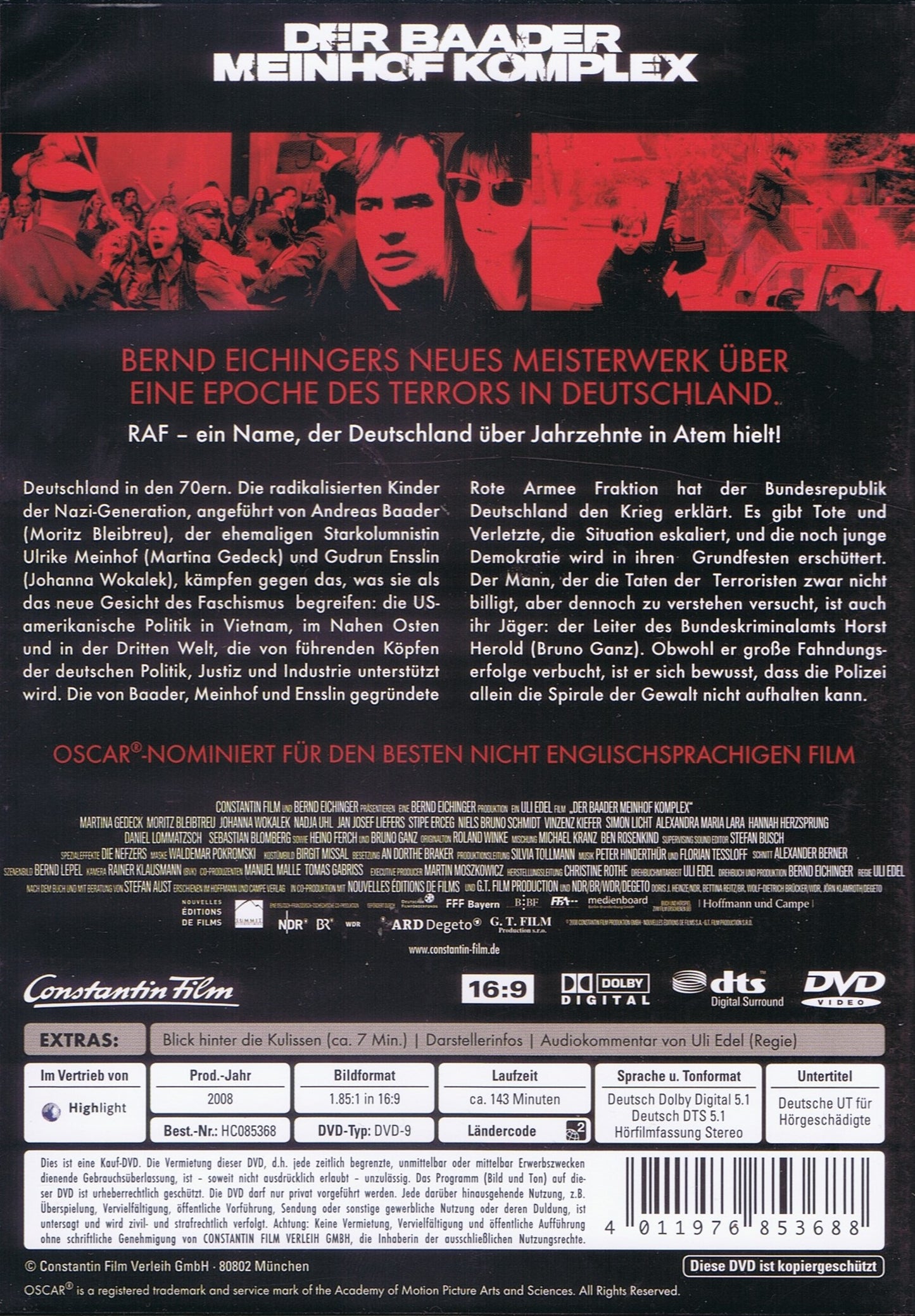 Der Baader Meinhof Komplex (DVD - 2009 - DE)