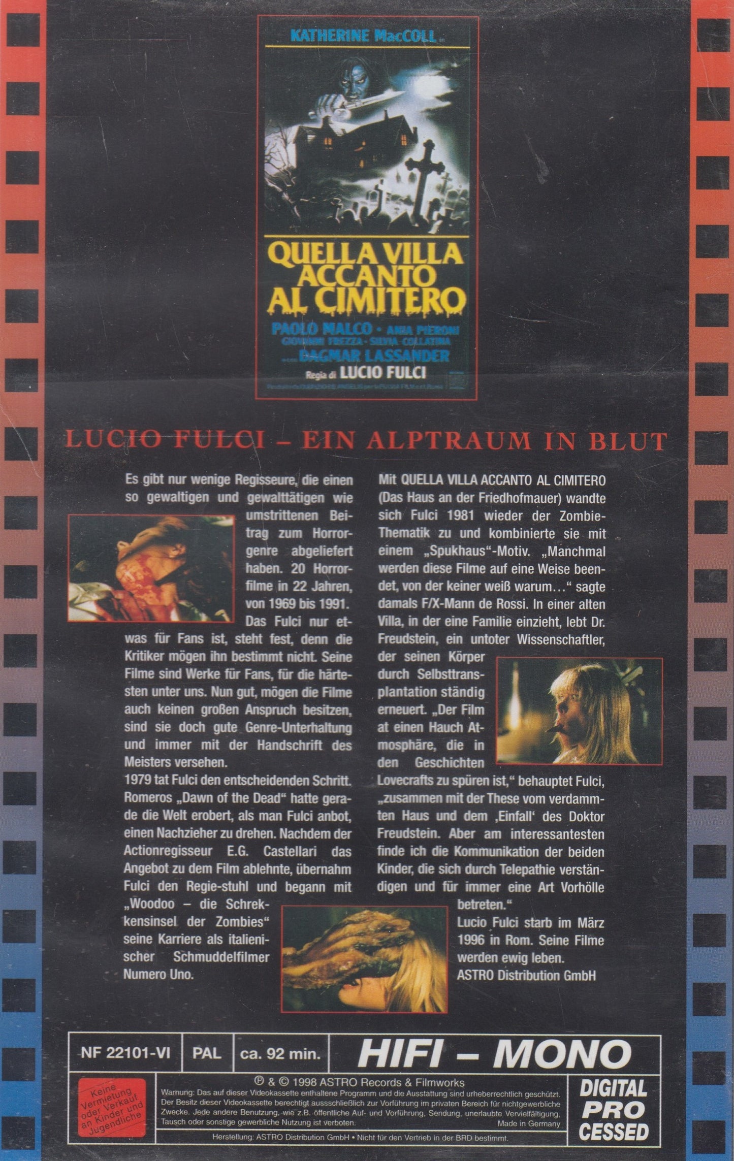 Das Haus an der Friedhofmauer (VHS - 1998 - DE)