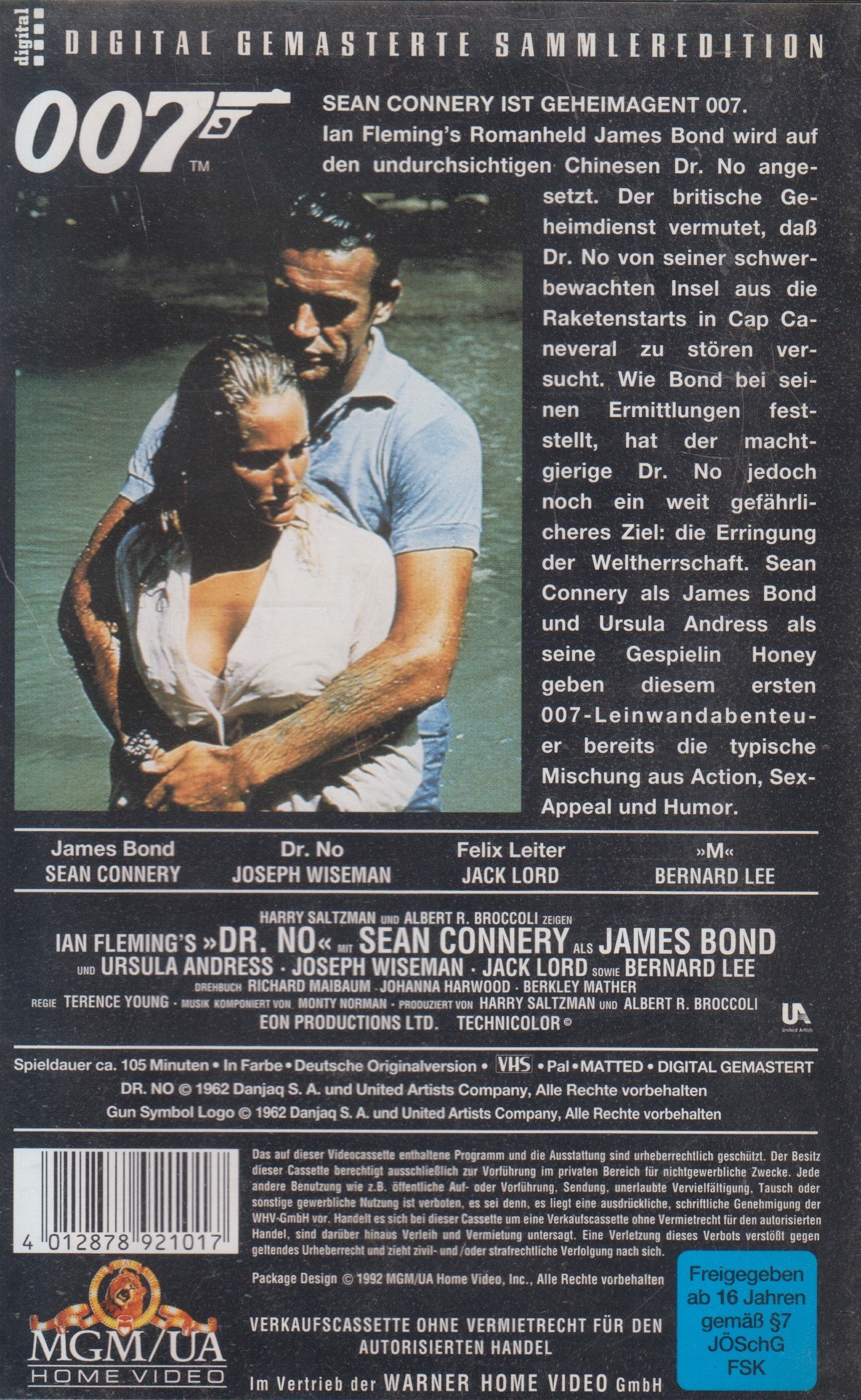 James Bond 007 Hunts Dr. No (VHS - 1992 - DE)