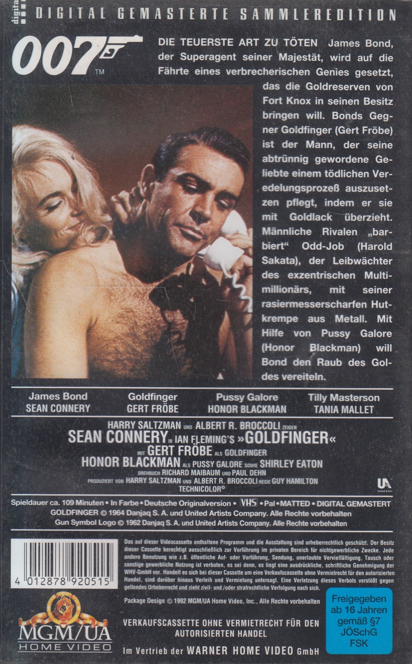 James Bond 007 - Goldfinger (VHS - 1992 - DE)