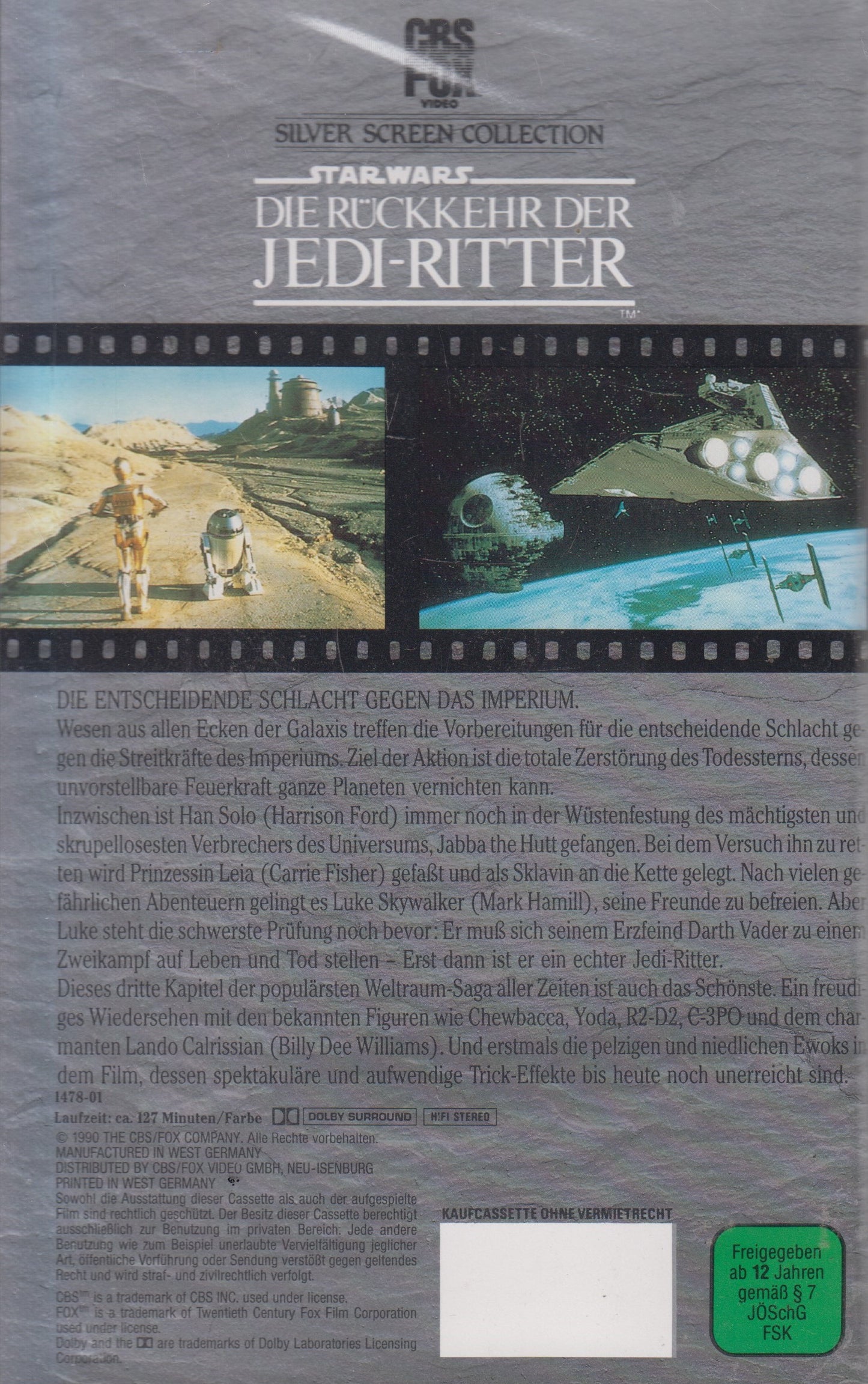 Star Wars: Return of the Jedi (VHS - 1990 - DE)