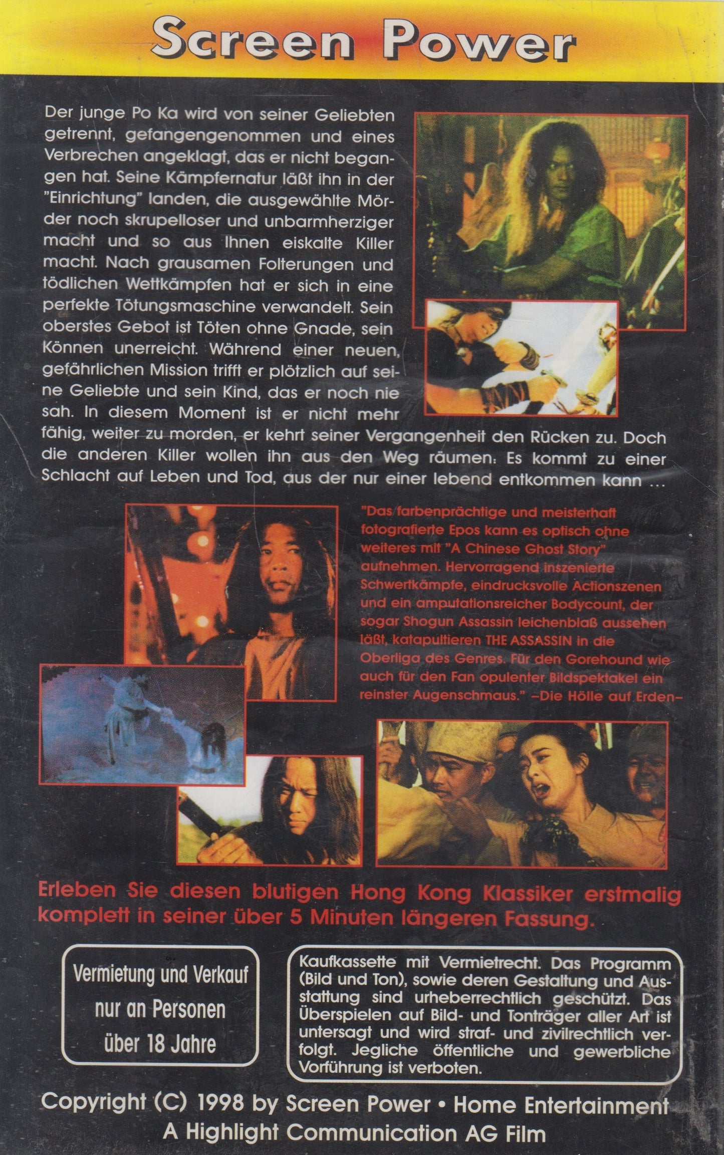 The Assassin (VHS - 1998 - DE)