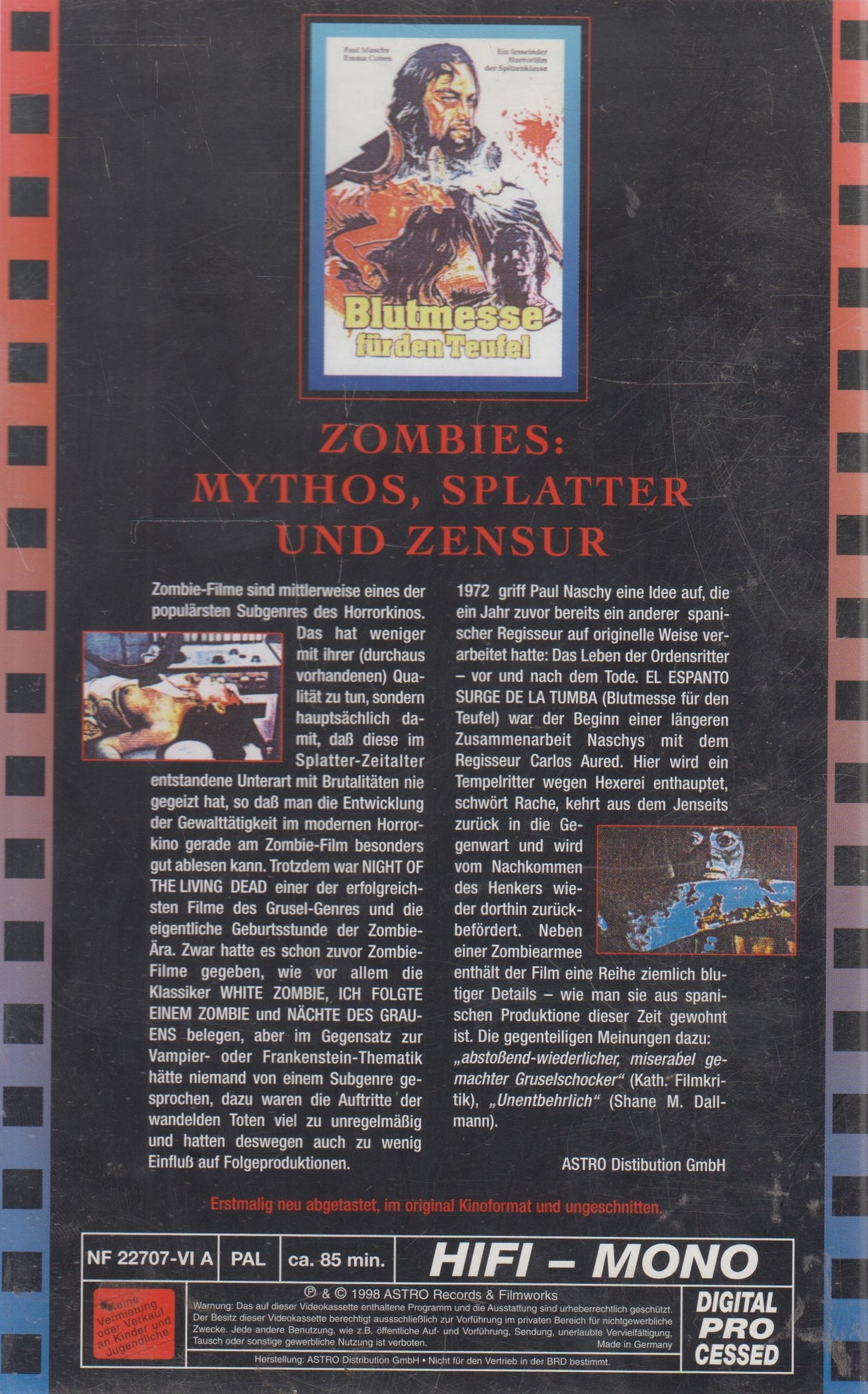 Messe de sang pour le diable (VHS - 1998 - DE)