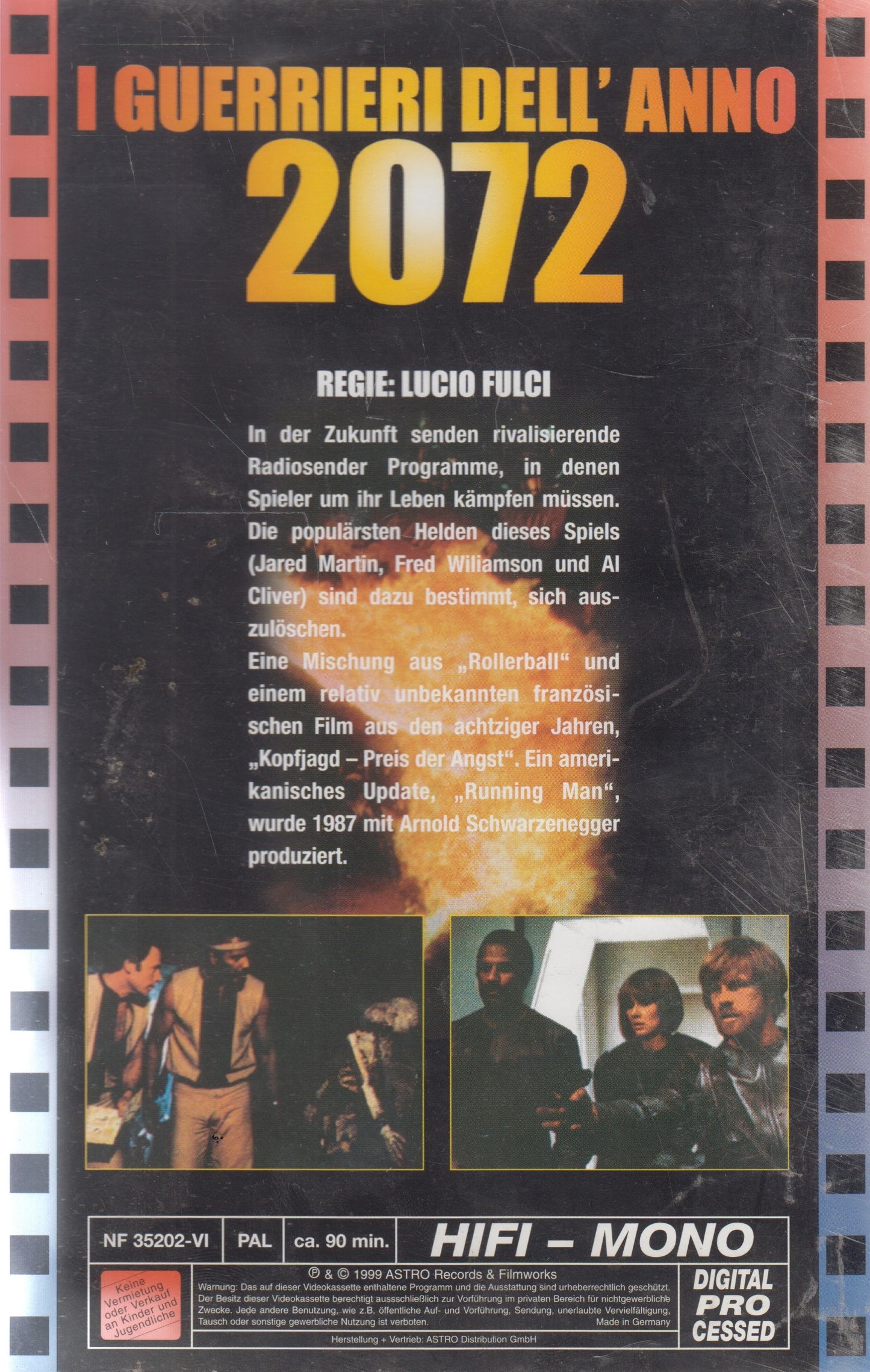 Les Guerriers de l'année 2072 (VHS - 1999 - DE)