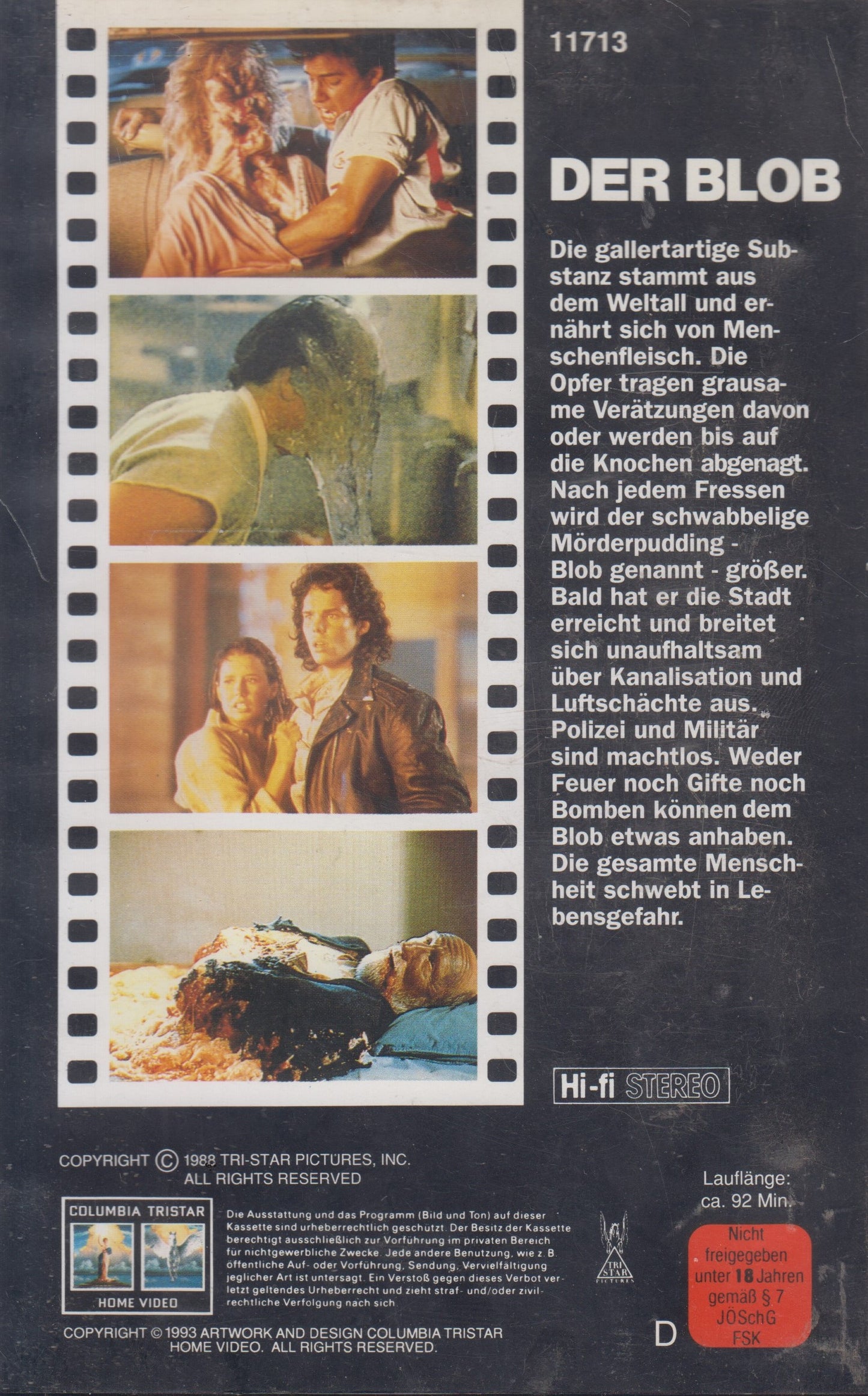 The Blob (VHS - 1993 - DE)