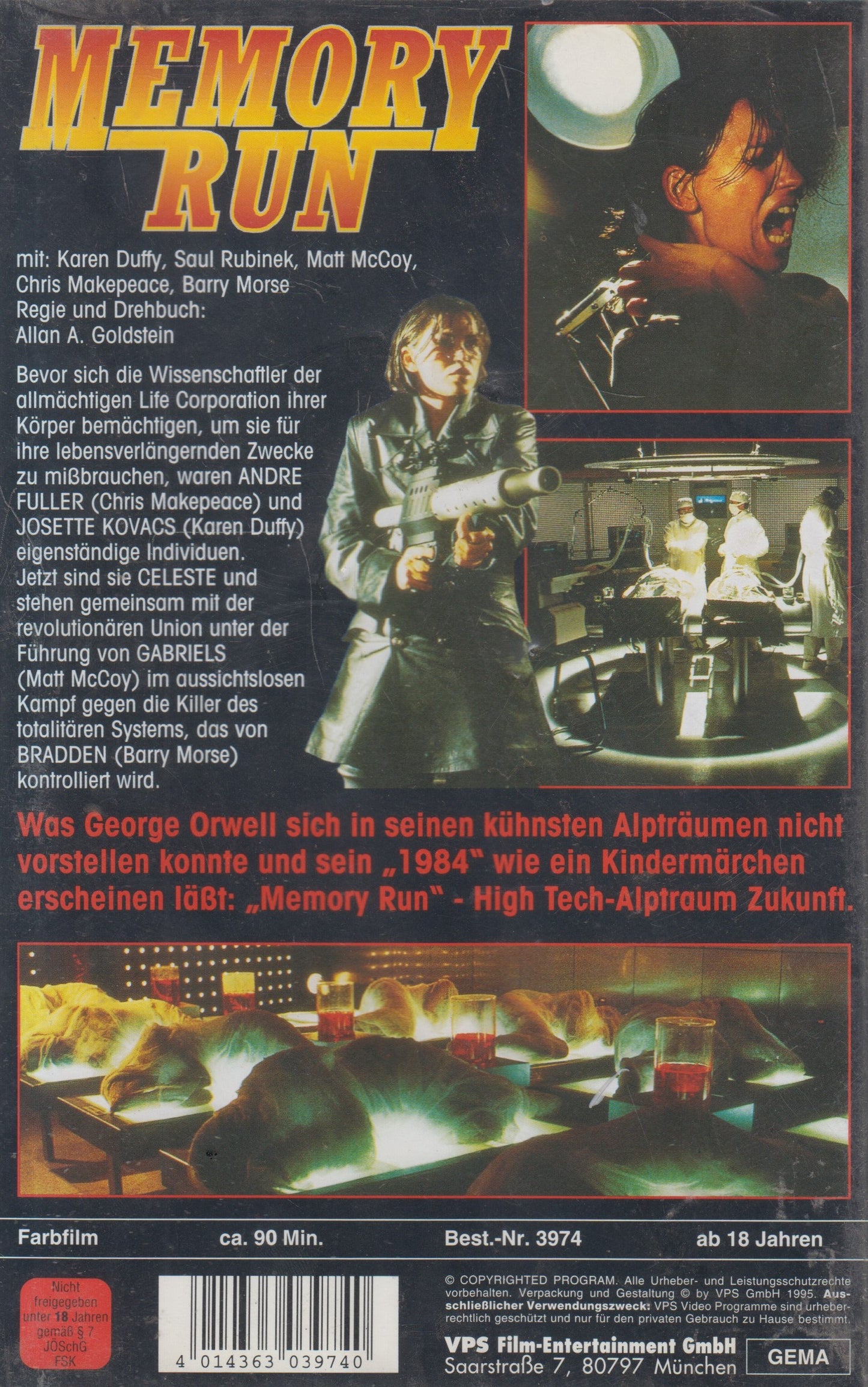 Memory Run (VHS - 1995 - DE)