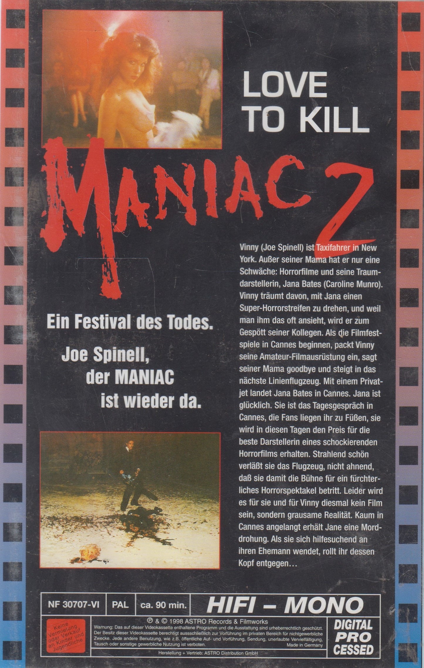 Maniac 2 - L'amour tue (VHS - 1998 - DE)
