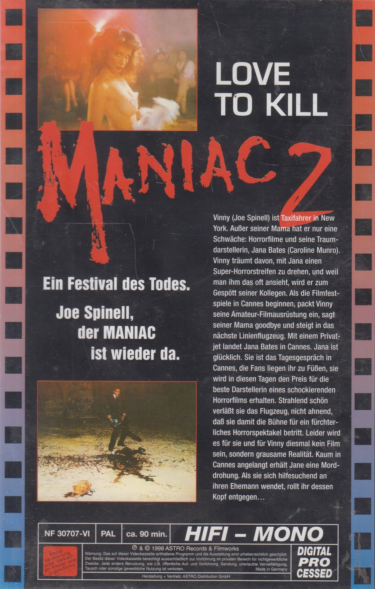 Maniac 2 - Love to Kill (Édition spéciale) (VHS - 1998 - DE)