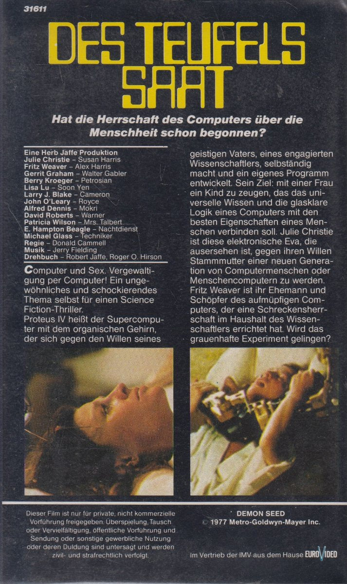The Devil's Seed (VHS - 1982 - DE)