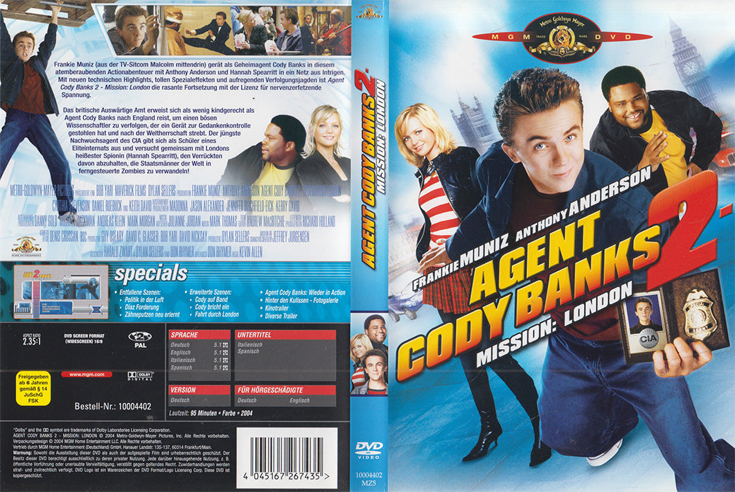 Agent Cody Banks 2 - Mission: London (DVD - 2004 - DE)