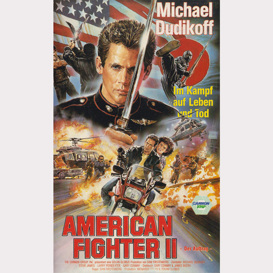 American Fighter 2 Der Auftrag Cannon VMP 1987 VHS Kassette Cover