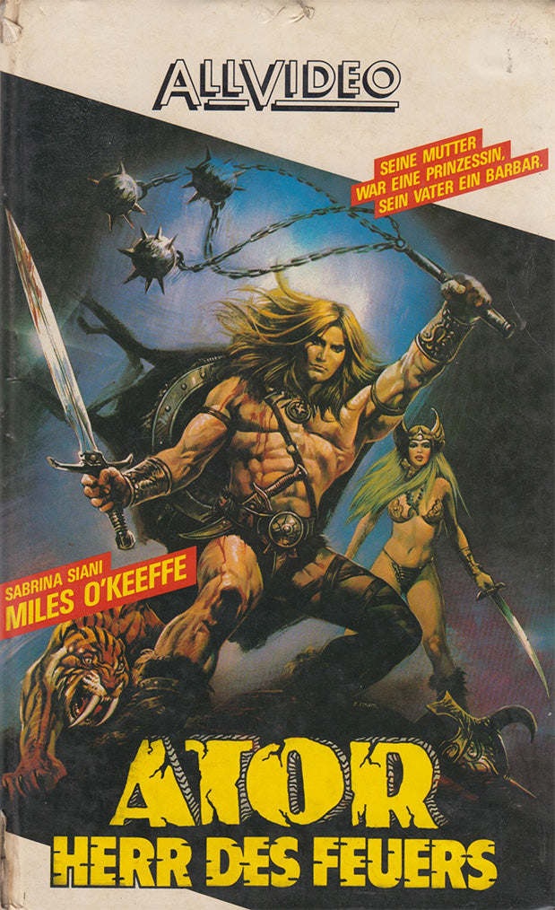 Ator Herr des Feuers All-Video VHS Cover front