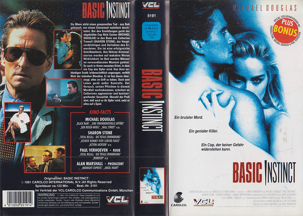 Basic Instinct (VHS - 1992 - DE)
