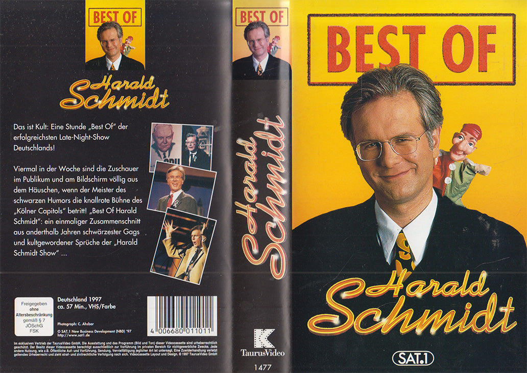 Best of Harald Schmidt Taurus Video 1997 VHS Einleger