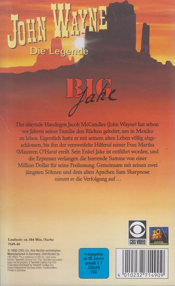 Big Jake (VHS - 1992 - DE)