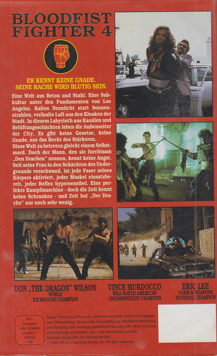 Bloodfist Fighter 4 (VHS - 1992 - DE)