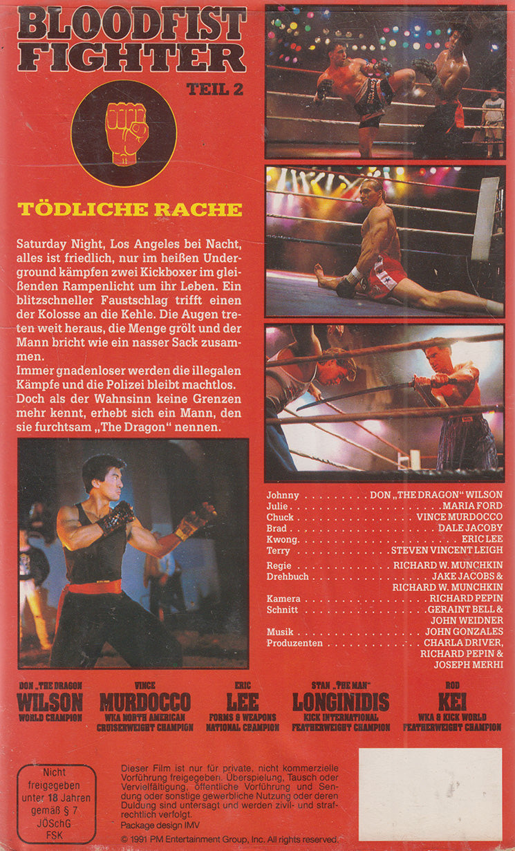 Bloodfist Fighter 2 - Deadly Vengeance (VHS - 1991 - DE)