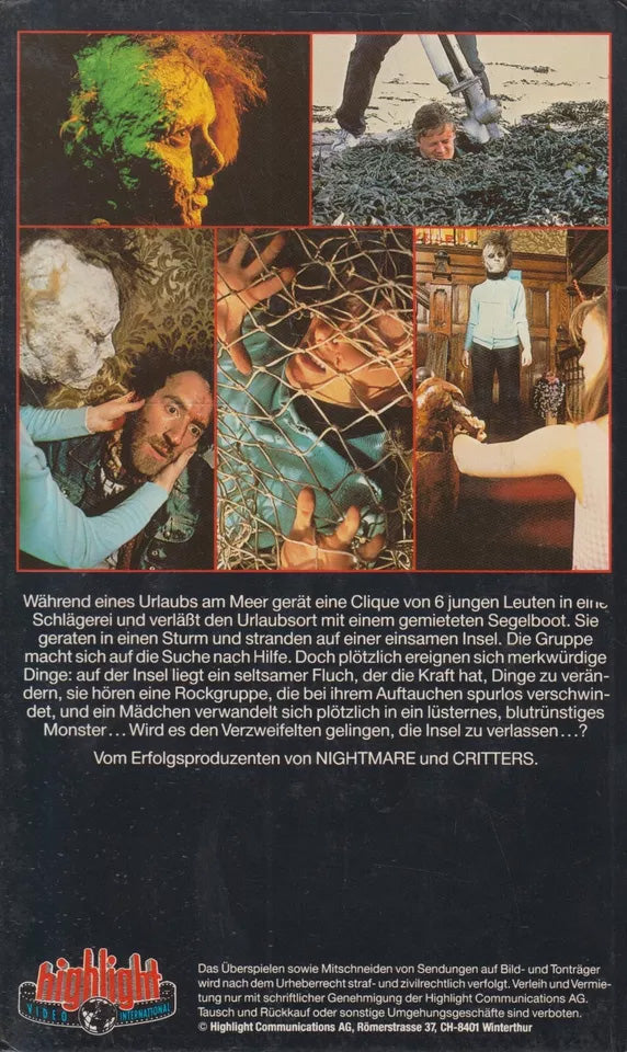 Bloody New Year Highlight Video VHS Kassette Cover back