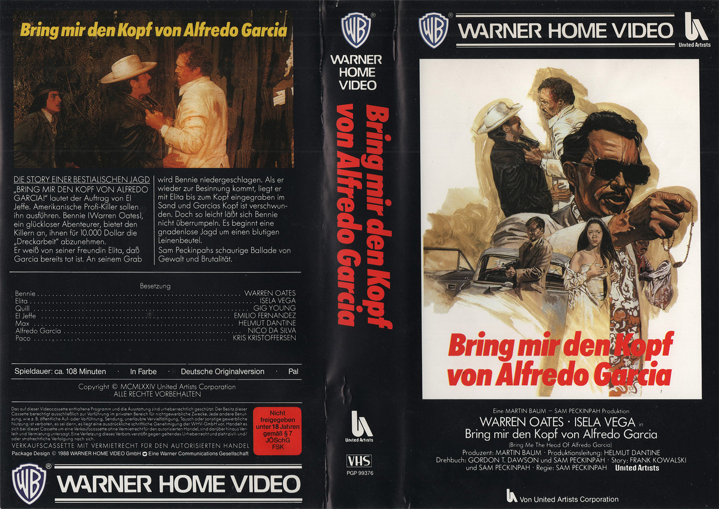 Bring mir den Kopf von Alfredo Garcia (VHS - 1988 - DE)