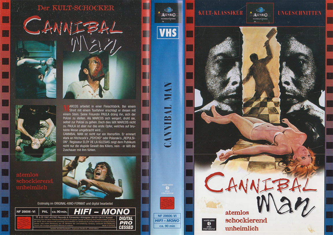 Cannibal Man Astro 1997 VHS Kassette Einleger
