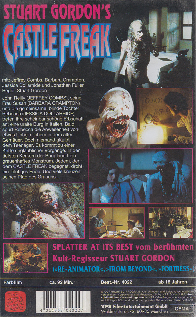 Castle Freak (VHS - 1995 - DE)