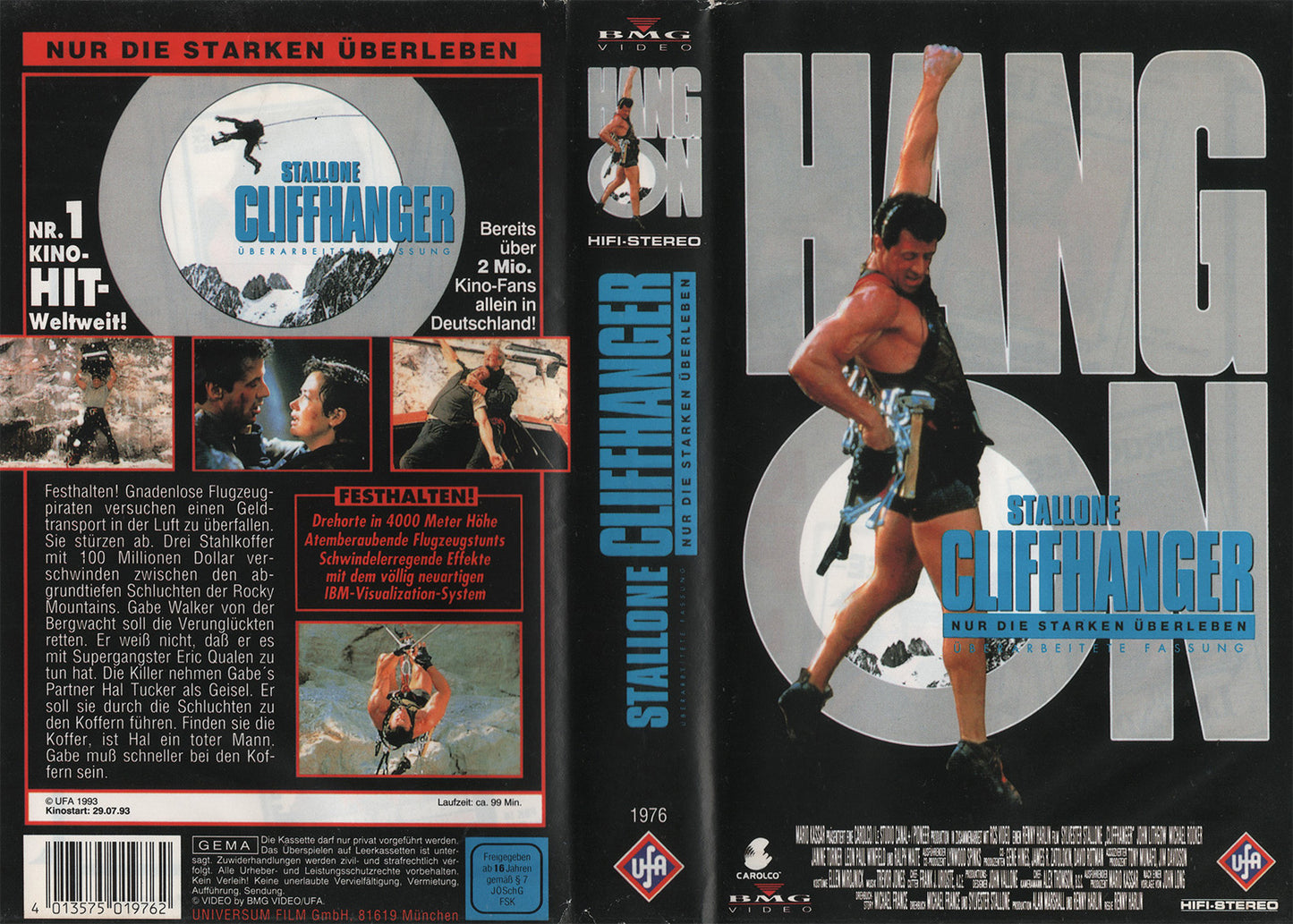 Cliffhanger - Nur die Starken überleben (VHS - 1993 - DE)