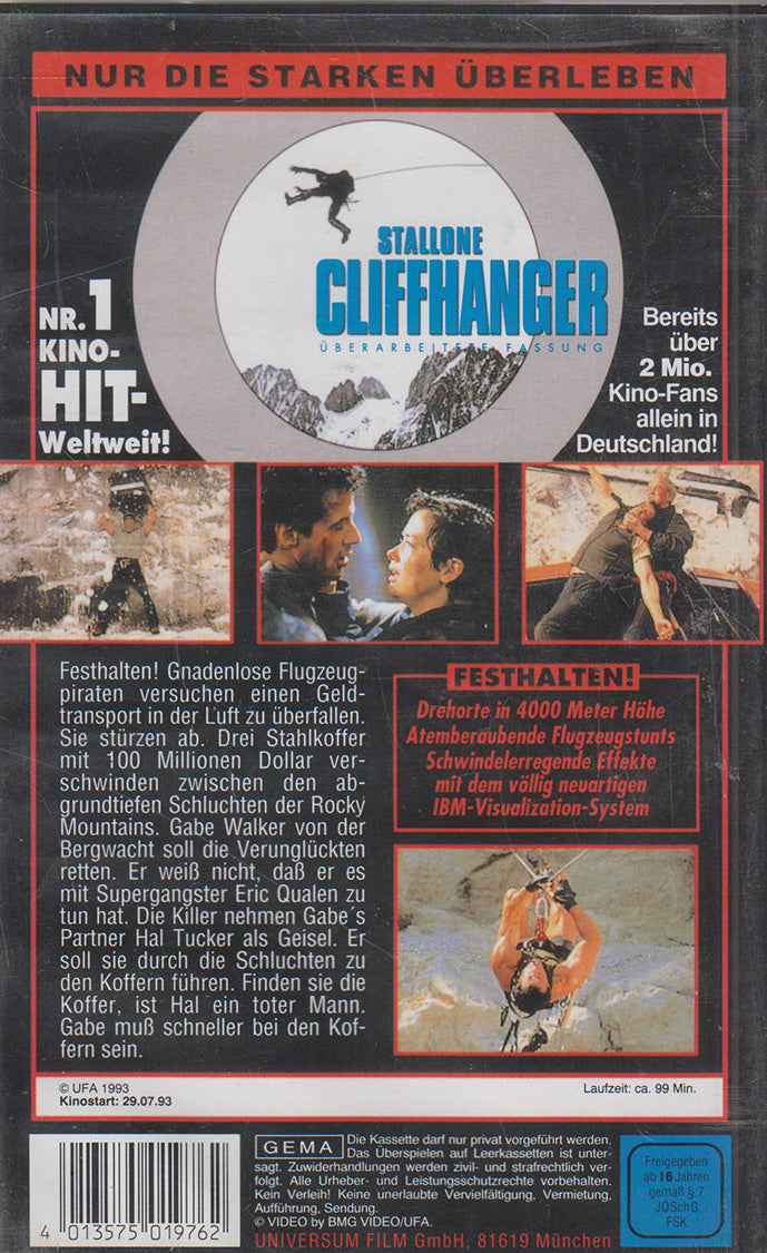 Cliffhanger - Only the Strong Survive (VHS - 1993 - DE)