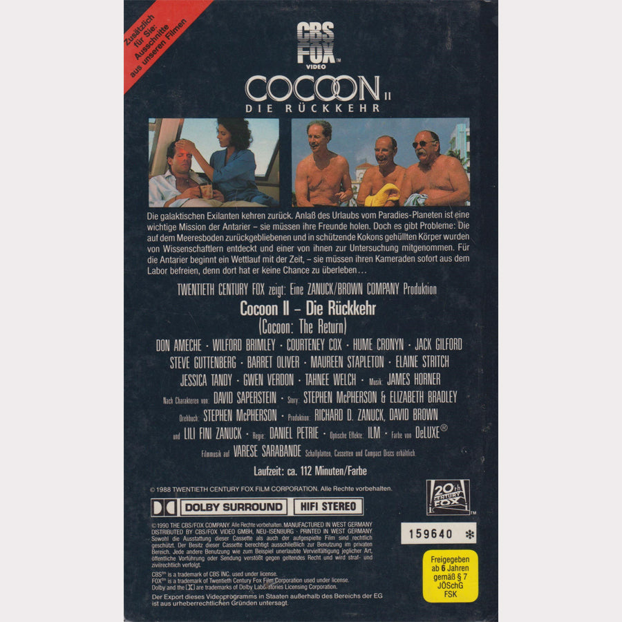 Cocoon II - Die Rückkehr (VHS - 1990 - DE)