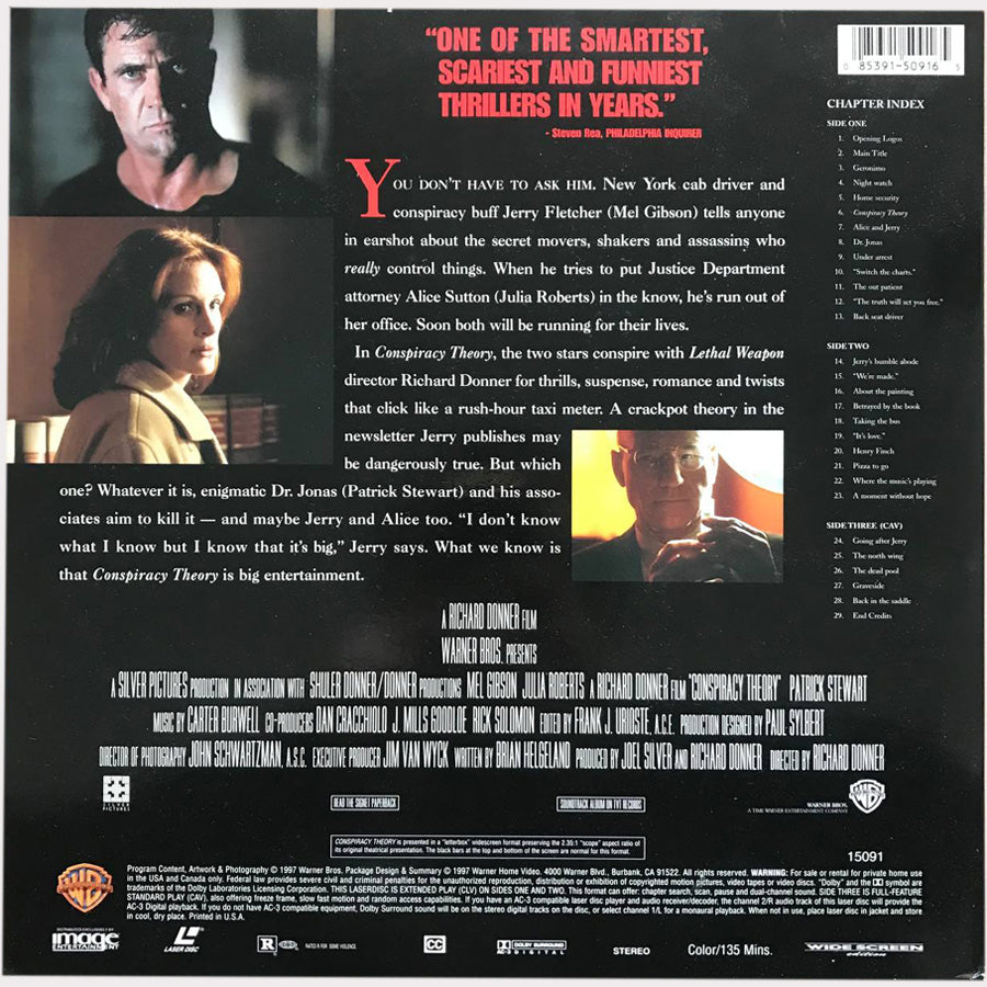 Conspiracy Theory (2xLaserdisc - 1997 - US)