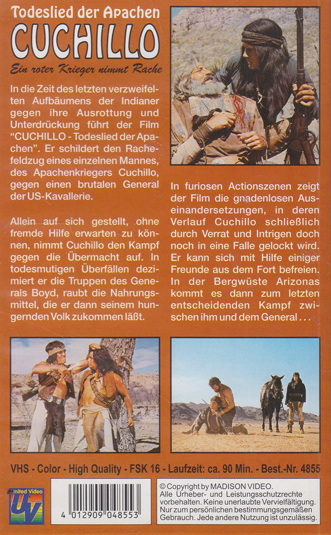 Cuchillo - Death Song of the Apaches (VHS - DE)