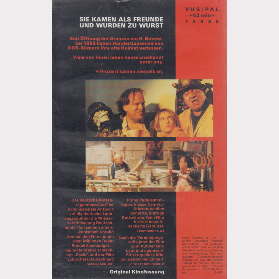 The German Chainsaw Massacre (VHS - 1991 - DE)