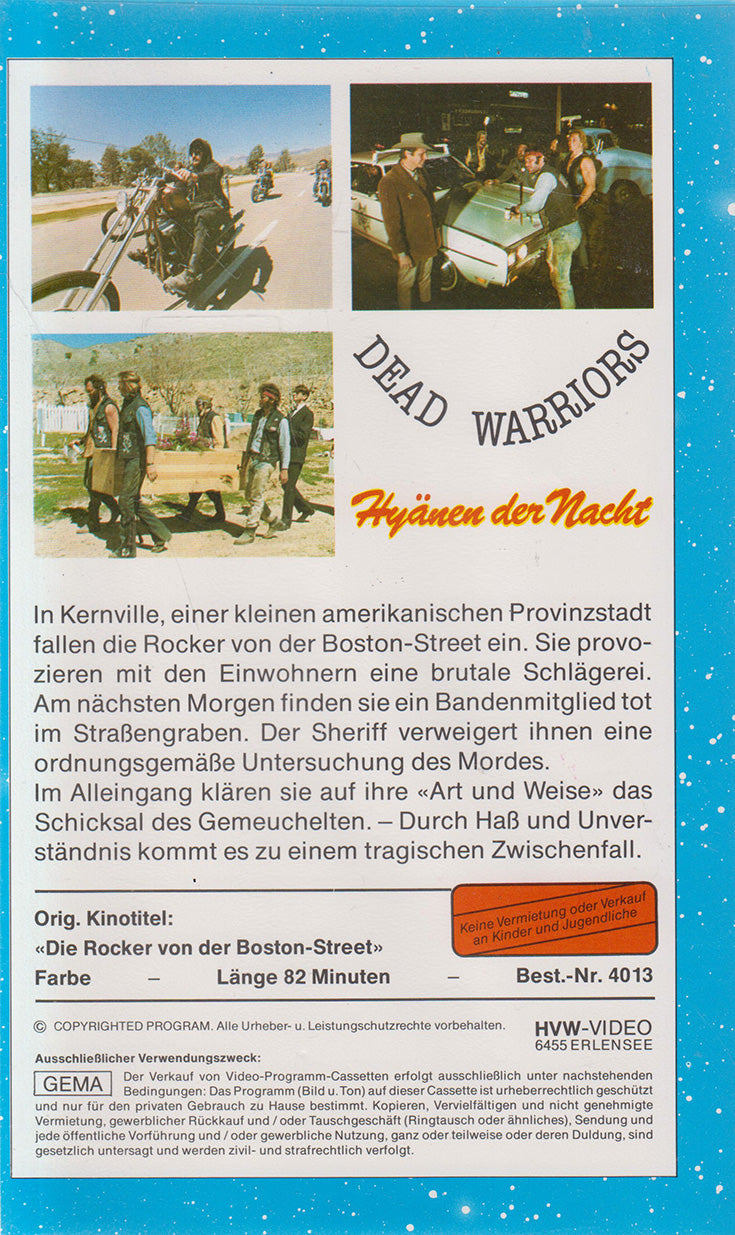 Dead Warriors - Hyänen der Nacht (VHS - DE)