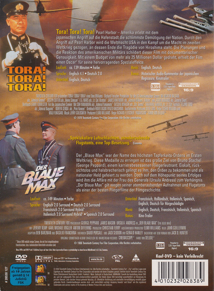 Der Blaue Max / Tora! Tora! Tora! (2xDVD - 2004 - DE)