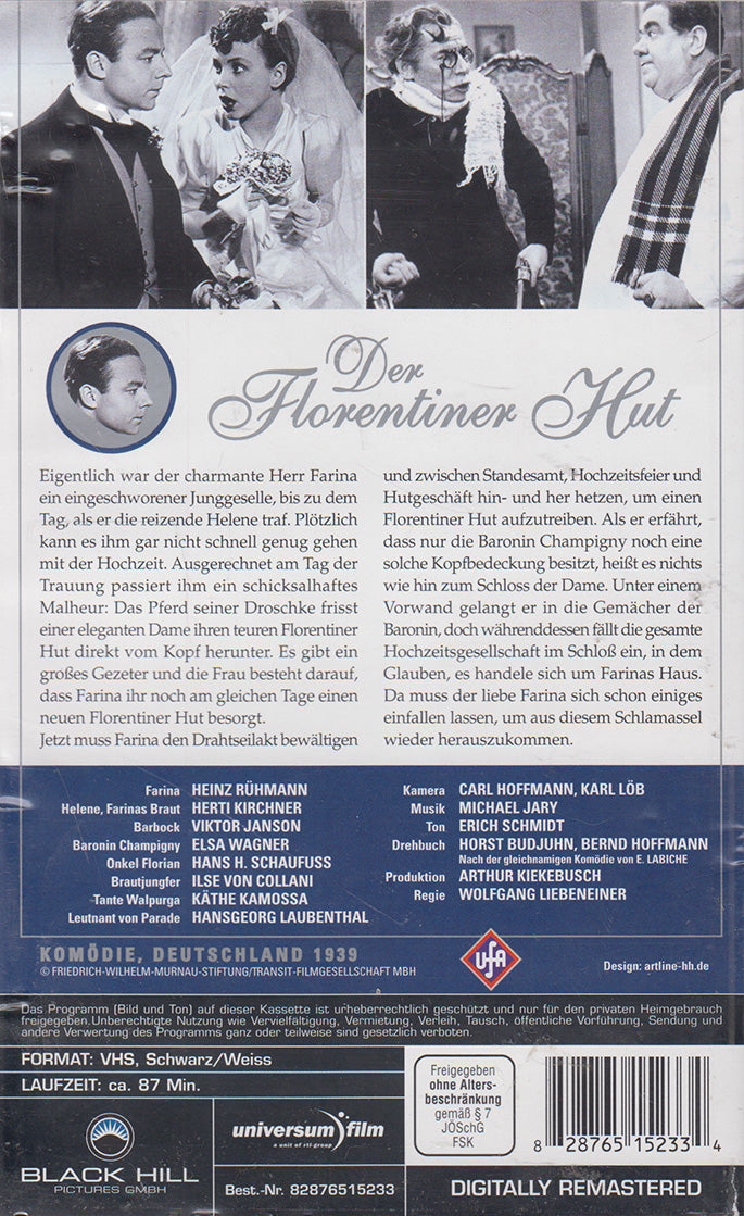 Le chapeau florentin (VHS - DE)