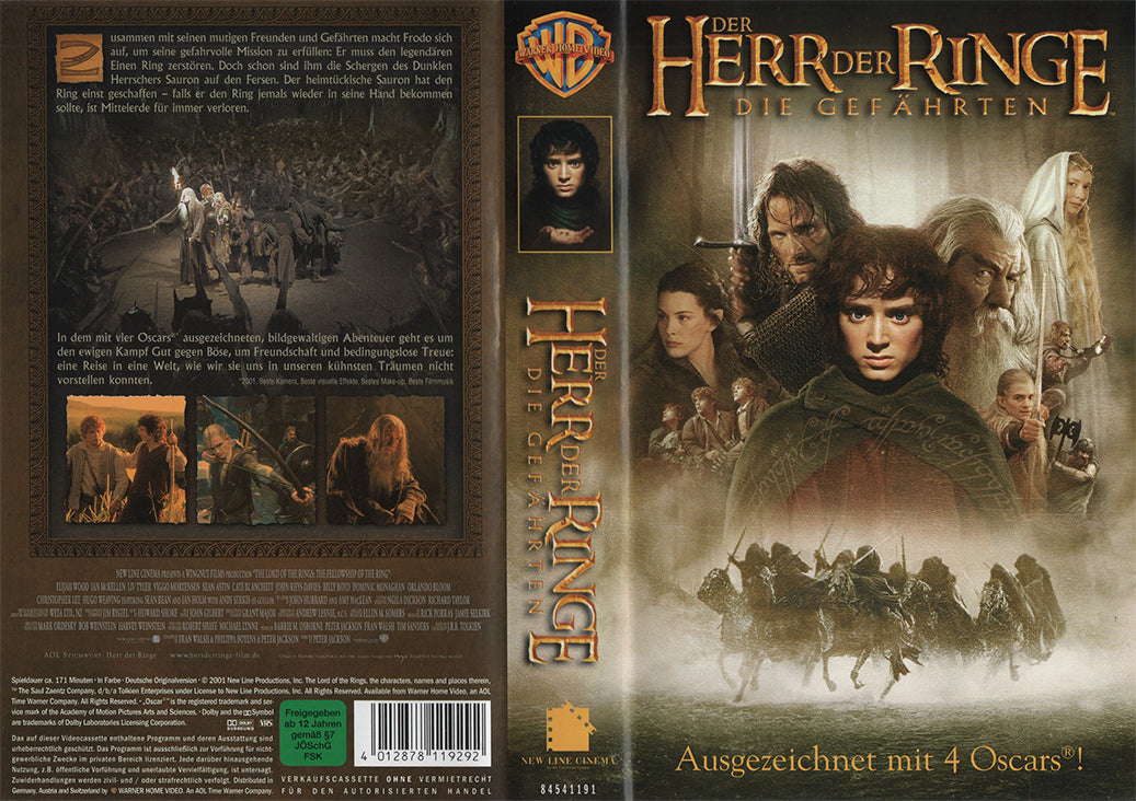 The Lord of the Rings: The Fellowship of the Ring (VHS - 2001 - DE)