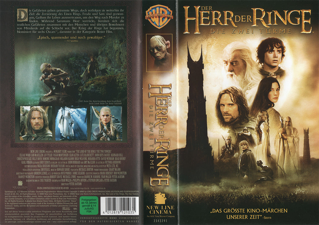 The Lord of the Rings: The Two Towers (VHS - 2002 - DE)