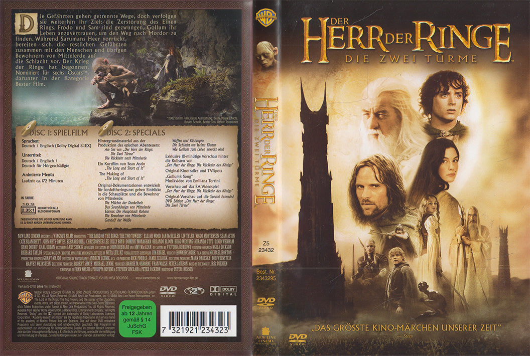 Le Seigneur des Anneaux : Les Deux Tours (VHS - 2002 - DE)